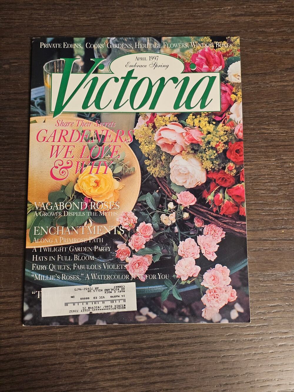 Bliss Victoria Magazine April 1997 Embrace Spring Gardening
